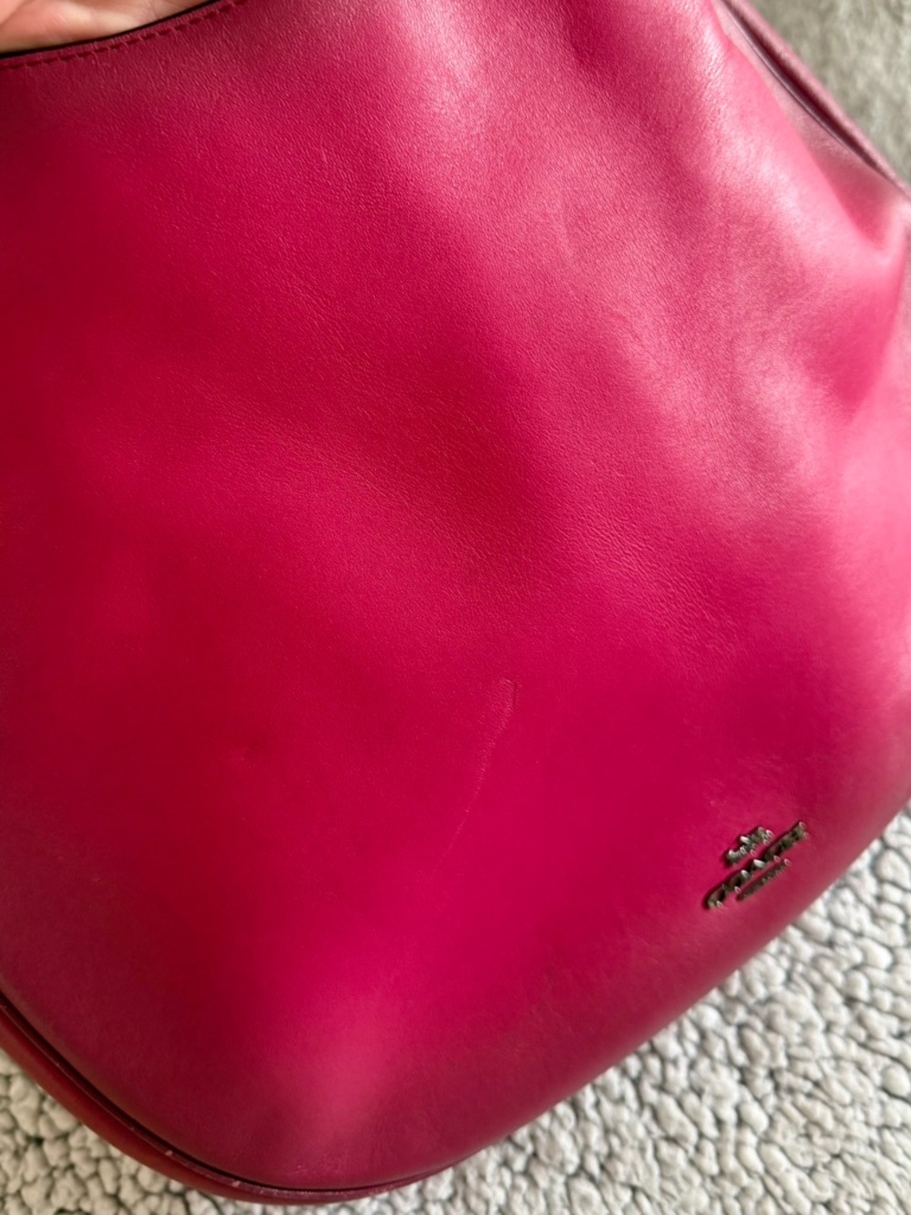 Coach Leather Hobo Bag in Berry Pink - Picture 7 of 8
